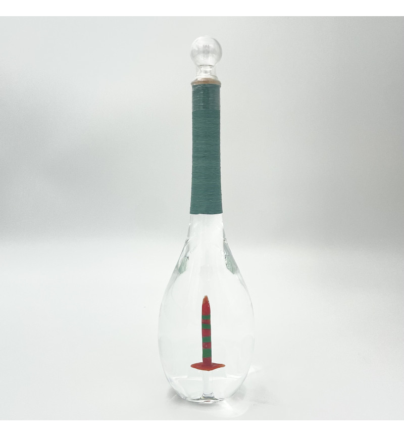 Подарочный набор с бутылкой с пограничным столбом внутри  - Необычная бутылка пограничнику - Сувенирная бутылка на день пограничника